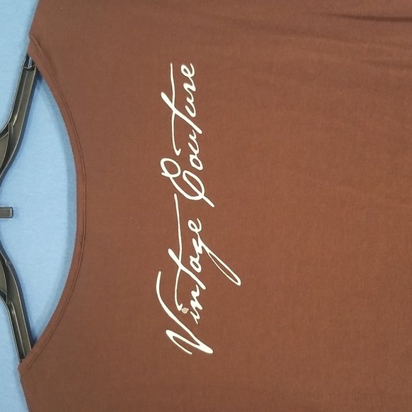 Vintage Couture Brown Shirt Size L - Picture 5 of 9